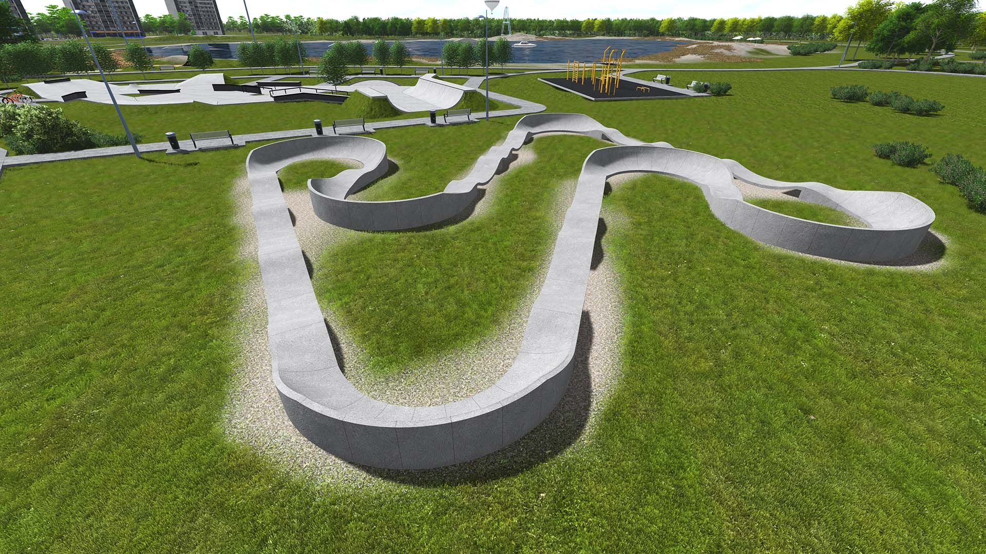 Pumptrack Betonowy Bp Pumptracki Oraz Rowerowe Tory